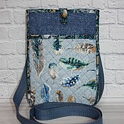 Сумки и аксессуары handmade. Livemaster - original item Textile bag, Belt, Bag-pocket, Shoulder, Delicatessen, Made of fabric. Handmade.