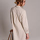 Liberty linen beige long nightgown. Shirts. Delicate Clothing Store (Daria). My Livemaster. Фото №4