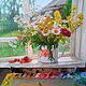 Заказать  Утро в деревне. Екатерина Лысова. Цветочные картины. Ярмарка Мастеров. . Картины Фото №3