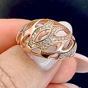 Серебряное кольцо с натуральными танзанитами, цитринами