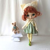 Лиза. Текстильная интерьерная кукла- блондинка с длинными волосами