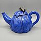 Ceramic teapot 'Blue pumpkin' 550 ml, Teapots & Kettles, Moscow,  Фото №1