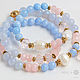 Triple bracelet - Lakshmi beads. Bead bracelet. Mala by Jemma. My Livemaster. Фото №4