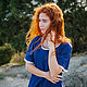Linen Midi Dress Summer Vacation - Blue Sea. Dresses. Kupava - ethno/boho. Online shopping on My Livemaster.  Фото №2