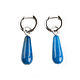 Drop earrings with agate 'Raindrops' earrings blue agate, Earrings, Moscow,  Фото №1