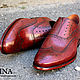 Мужские брогированные туфли. Туфли. KARINA. Handmade shoes. Интернет-магазин Ярмарка Мастеров.  Фото №2