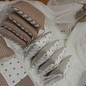 Комплект на детскую  кроватку  с 6 предметов, натуральные ткани