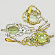 The set is 925 silver with lemon quartz chrysolites and sapphires. Jewelry Sets. Silverjewels. My Livemaster. Фото №6