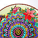 Mandala 'creo que puedo volar' plato decorativo. Plates. Art by Tanya Shest. Ярмарка Мастеров.  Фото №5