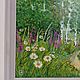 Картина маслом "Лето.Июнь", пейзаж, холст 40*40 см. Картины. Galina200564. Ярмарка Мастеров.  Фото №4
