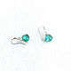 Earrings with pendants 'Emerald' earrings as a gift, hangers. Earrings. Irina Moro. My Livemaster. Фото №6