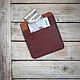Easy Brown leather cardholder wallet. Business card holders. Mox workshop. My Livemaster. Фото №4