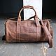 Кожаная Дорожная сумка Duffle Dark Brown. Дорожная сумка. Manticastore. Ярмарка Мастеров.  Фото №9