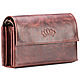 Leather clutch 'Alfred' (antique brown), Clutches, St. Petersburg,  Фото №1
