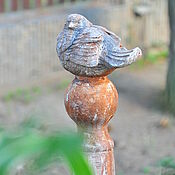 Для дома и интерьера handmade. Livemaster - original item Sparrow on a high concrete column aged garden decor. Handmade.