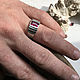 Men's ring with natural ruby 1,56 ct 925 silver, handmade. Rings. Bauroom - vedic jewelry & gemstones (bauroom). My Livemaster. Фото №6