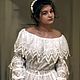 Dress cotton embroidery Bohemian opaline 'Wedding'. Dresses. PolMary. My Livemaster. Фото №4