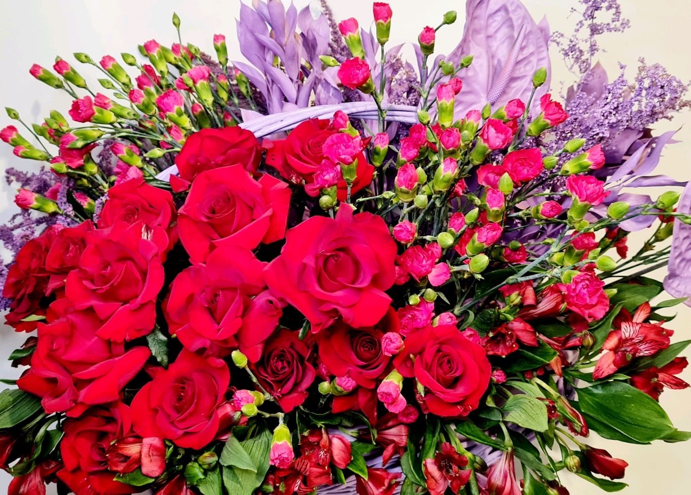 1536x2048 Resolution roses, alstroemeria, chrysanthemums 1536x2048 Resolution Wa