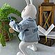 Белый Кролик из "Алисы в стране чудес". Интерьерная кукла. Светлана Федорова. Интернет-магазин Ярмарка Мастеров.  Фото №2