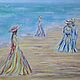 Order oil painting Figures in the sand. Pictures for the soul. Livemaster. . Pictures Фото №3
