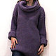 Sweater-dress female knitted, handmade, Sweaters, Tyumen,  Фото №1