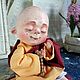  Маленький монах. Интерьерная кукла. Жанна Мушавкина. Интернет-магазин Ярмарка Мастеров.  Фото №2