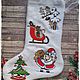 New Year's Boot 'Wish Fulfillment 2', Christmas sock, Moscow,  Фото №1