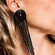 Заказать Серьги из стразовой ленты. Алла (ALLAiMODA) (accessorieslife). Ярмарка Мастеров. . Серьги классические Фото №3