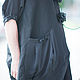 Платье из льна с боковым карманом - DR0210LE. Платья. EUG FASHION. Интернет-магазин Ярмарка Мастеров.  Фото №2
