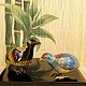 Винтаж: КУРОПАТКИ - ФИГУРКИ  ПТИЦ  Cloisonne  Клуазоне  Старый Китай, Статуэтки винтажные, Москва,  Фото №1