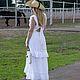  Белое летнее платье в стиле Бохо Elle. Платья. ShowRoom Malika (elvira-gadjiyeva). Ярмарка Мастеров.  Фото №6