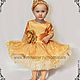 Order Dress 'Petals of gold' Art. 250 (Art.250/1). ModSister. Livemaster. . Childrens Dress Фото №3