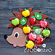 Educational game felt 'hedgehog'. Play sets. made with love. Online shopping on My Livemaster.  Фото №2