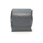 Сумки и аксессуары handmade. Livemaster - original item Crossbody bag: Handbag women`s leather grey Erie Mod. C86p-741. Handmade.