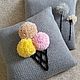 Order Pillow in a knitted cover For ice cream?. Fajna Kovdra. Livemaster. . Pillow Фото №3