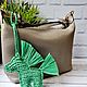 Брелок-обвес, рафия. Брелок. Knitted basket. Ярмарка Мастеров.  Фото №6
