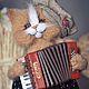 Order HARMONICA player Music connected us. Knitted toys Olga Bessogonova. Livemaster. . Teddy Toys Фото №3