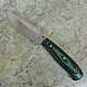 Knife 'Daniyar' fultang 95h18 g10 black and green. Knives. Artesaos e Fortuna. My Livemaster. Фото №5