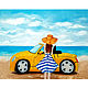 Oil Painting Girl by the Sea Seascape Yellow Car, Pictures, Izhevsk,  Фото №1