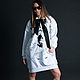 Заказать Желтое платье-туника с черным принтом - DR0405W3. EUG FASHION. Ярмарка Мастеров. . Туники Фото №3