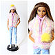 Set for Barbie, FR: fur vest, hat and scarf, Clothes for dolls, Vladivostok,  Фото №1