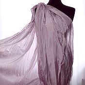 Аксессуары handmade. Livemaster - original item Stole silk pink gray women`s wide hijab sheila azra. Handmade.