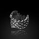 Кольцо серебро Змей Уроборос. Кольца. Aventure.Jewelry. Интернет-магазин Ярмарка Мастеров.  Фото №2