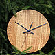 Wall clock made of oak classic. Watch. Mitkin_workshop. My Livemaster. Фото №6