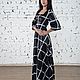 Заказать Платье в клетку,расшитое шифоном. Poza (poza-fashion). Ярмарка Мастеров. . Платья Фото №3