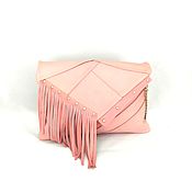 Сумки и аксессуары handmade. Livemaster - original item Pink leather bag 