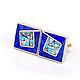CUFFLINKS - lapis Lazuli, Turquoise, mother of Pearl. Square cufflinks custom made, Cuff Links, Moscow,  Фото №1