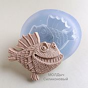 Материалы для творчества handmade. Livemaster - original item Smiley fish silicone mold fish smiling silicone mold. Handmade.