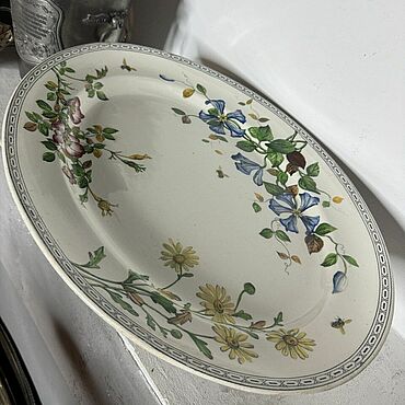 Винтаж ручной работы. Ярмарка Мастеров - ручная работа Винтаж: Wedgwood Clematis блюдо 51.5х41 см антикварное. Handmade.