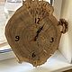 Clock made of sawn poplar, Watch, Nizhny Novgorod,  Фото №1